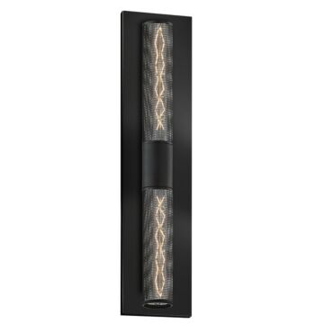 Urban Edge Two Light Wall Sconce in Textured Black by Sonneman
