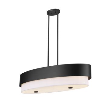 Counterpoint 5-Light Linear Pendant in Matte Black