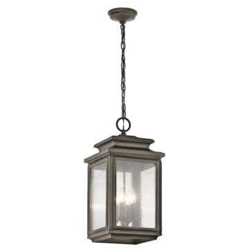 Wiscombe Park Four Light Outdoor Pendant in Olde Bronze by Kichler