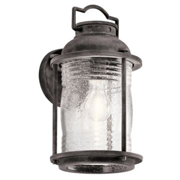 Ashland Bay One Light Outdoor Wall Mount in Weathered Zinc by Kichler