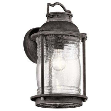 Ashland Bay One Light Outdoor Wall Mount in Weathered Zinc by Kichler