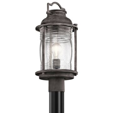 Ashland Bay One Light Outdoor Post Mount in Weathered Zinc by Kichler