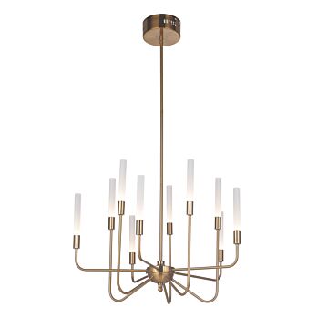 Valdi LED Chandelier in Satin Brass by Craftmade