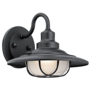 Harvest Ridge One Light Outdoor Wall Mount in Textured Black by Kichler