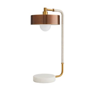 Aaron One Light Lamp in Heritage Brass by Arteriors
