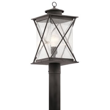 Argyle One Light Outdoor Post Mount in Weathered Zinc by Kichler