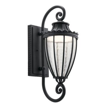 Wakefield LED Outdoor Wall Mount in Textured Black by Kichler