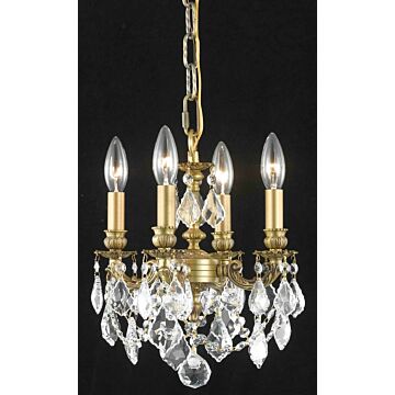 Lillie 4-Light Pendant in French Gold
