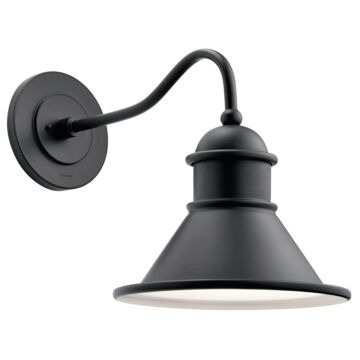 Northland One Light Outdoor Wall Mount in Black by Kichler