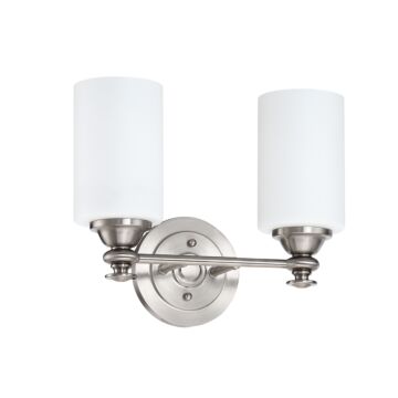 Dardyn Two Light Vanity in Brushed Polished Nickel by Craftmade