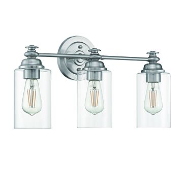 Dardyn Three Light Vanity in Brushed Polished Nickel by Craftmade