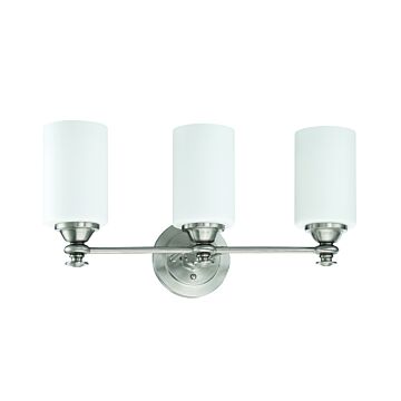 Dardyn Three Light Vanity in Brushed Polished Nickel by Craftmade