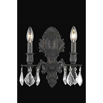 Monarch 2-Light Wall Sconce in Dark Bronze