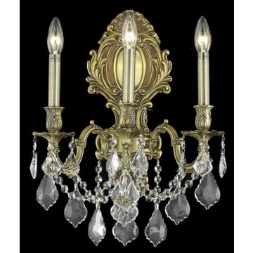 Monarch 3-Light Wall Sconce in French Gold