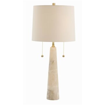Sidney Two Light Table Lamp in White by Arteriors
