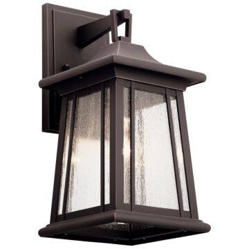 Taden One Light Outdoor Wall Mount in Rubbed Bronze by Kichler