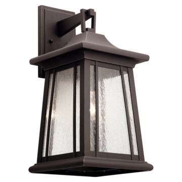 Taden One Light Outdoor Wall Mount in Rubbed Bronze by Kichler