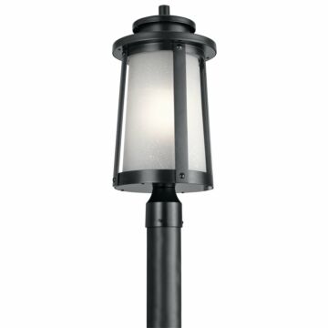 Harbor Bay One Light Outdoor Post Mount in Black by Kichler