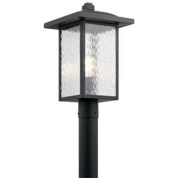 Capanna One Light Outdoor Post Mount in Textured Black by Kichler