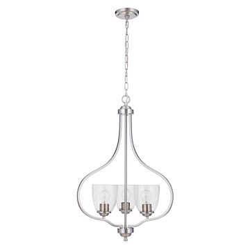Craftmade Serene 3-Light 23" Foyer Light in Brushed Polished Nickel