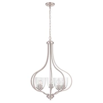 Craftmade Serene 5-Light 25" Foyer Light in Brushed Polished Nickel