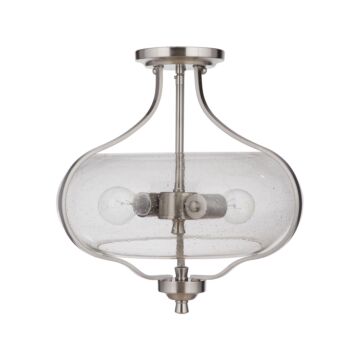 Serene Two Light Semi Flush Mount in Brushed Polished Nickel by Craftmade