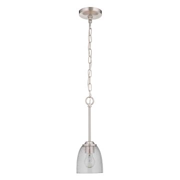 Serene One Light Mini Pendant in Brushed Polished Nickel by Craftmade