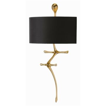 Gilbert One Light Wall Sconce in Gold Leaf by Arteriors