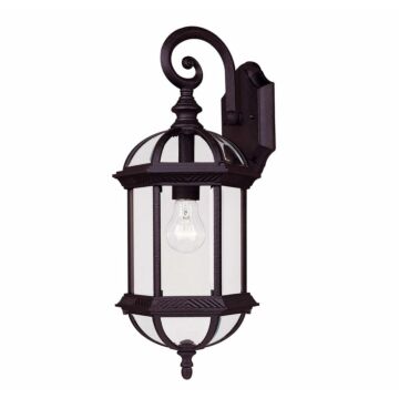 Kensington One Light Wall Mount in Textured Black by Savoy House