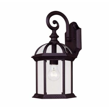 Kensington One Light Wall Mount in Textured Black by Savoy House
