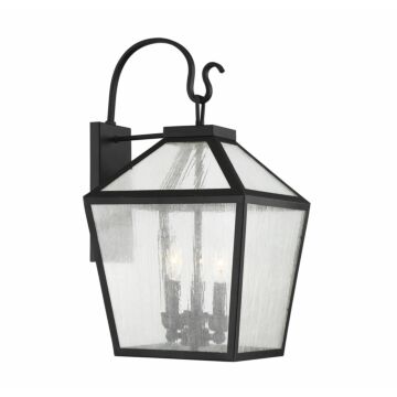 Woodstock Three Light Wall Lantern in Black by Savoy House