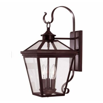 Ellijay Three Light Wall Lantern in English Bronze by Savoy House
