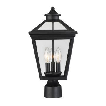 Ellijay Three Light Post Lantern in Black by Savoy House