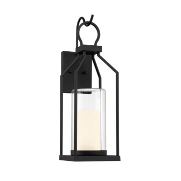Hamilton One Light Outdoor Wall Lantern in Matte Black by Savoy House