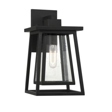 Denver One Light Outdoor Wall Lantern in Matte Black by Savoy House