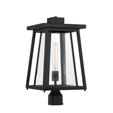 Denver One Light Outdoor Post Lantern in Matte Black by Savoy House