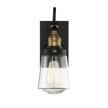 Macauley One Light Wall Mount in Vintage Blackith Warm Brass by Savoy House