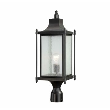 Dunnmore One Light Post Lantern in Black by Savoy House