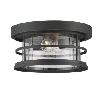 Barrett Two Light Flush Mount in Black by Savoy House