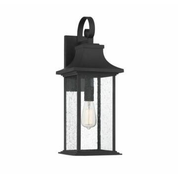 Hancock One Light Wall Sconce in Matte Black by Savoy House