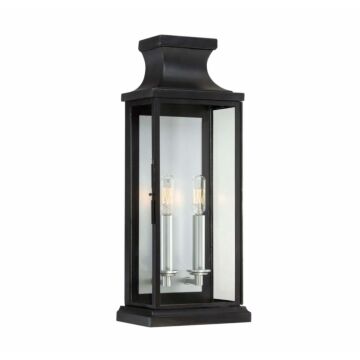 Brooke Two Light Wall Lantern in Black by Savoy House