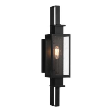 Ascott One Light Outdoor Wall Lantern in Matte Black by Savoy House