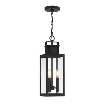 Ascott Three Light Outdoor Hanging Lantern in Matte Black by Savoy House
