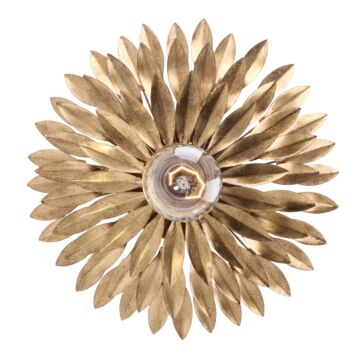 Broche One Light Wall Sconce in Antique Gold by Crystorama