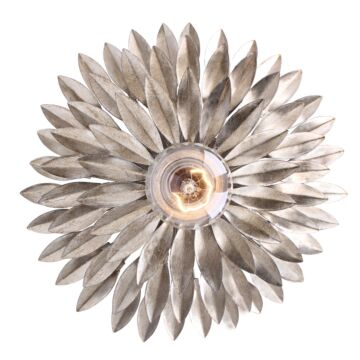 Broche One Light Wall Sconce in Antique Silver by Crystorama