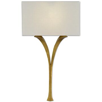 Currey & Company 31 Inch Choisy Wall Sconce in Antique Gold Leaf