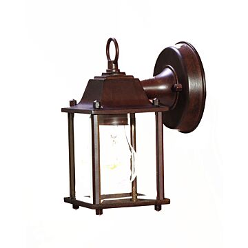 Builder's Choice 1-light Burled Walnut Wall light