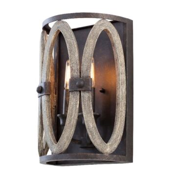 Belmont Two Light Wall Sconce in Florence Gold by Kalco
