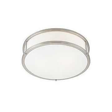 Conga LED Flush Mount in Brushed Steel by Access