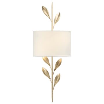 Broche Two Light Wall Sconce in Antique Gold by Crystorama